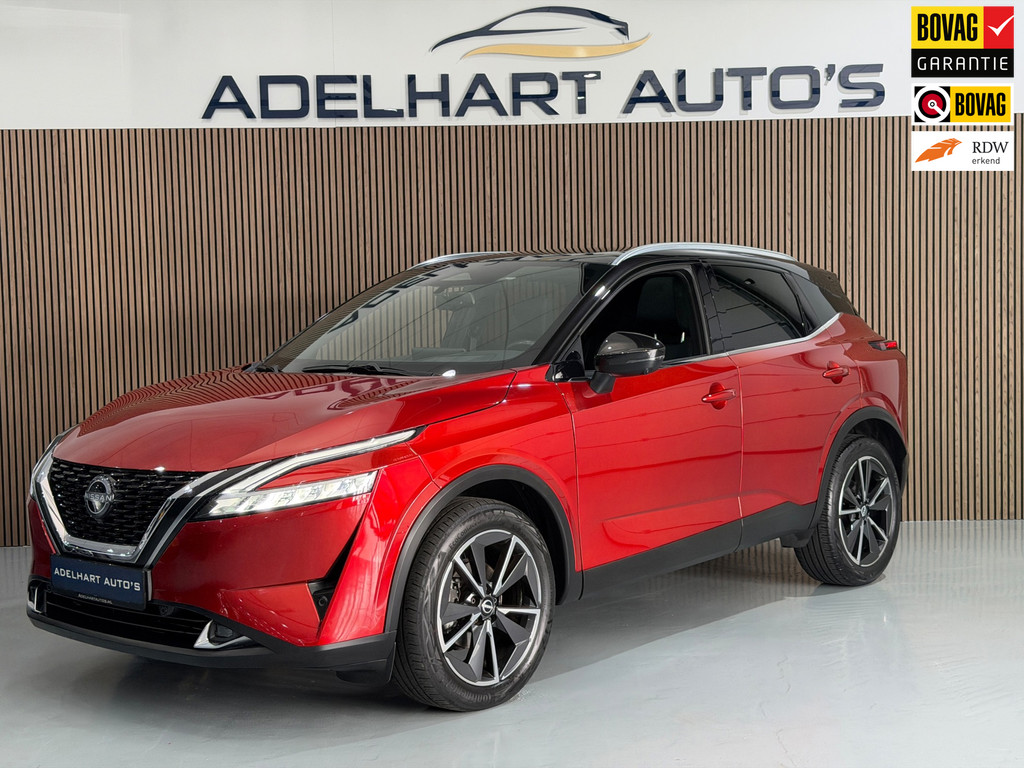 Nissan QASHQAI 1.3 MHEV Tekna Automaat / Panorama dak / Lederen interieur / Cruise control / Climate control 56222552-0.jpg | Adelhart Auto's